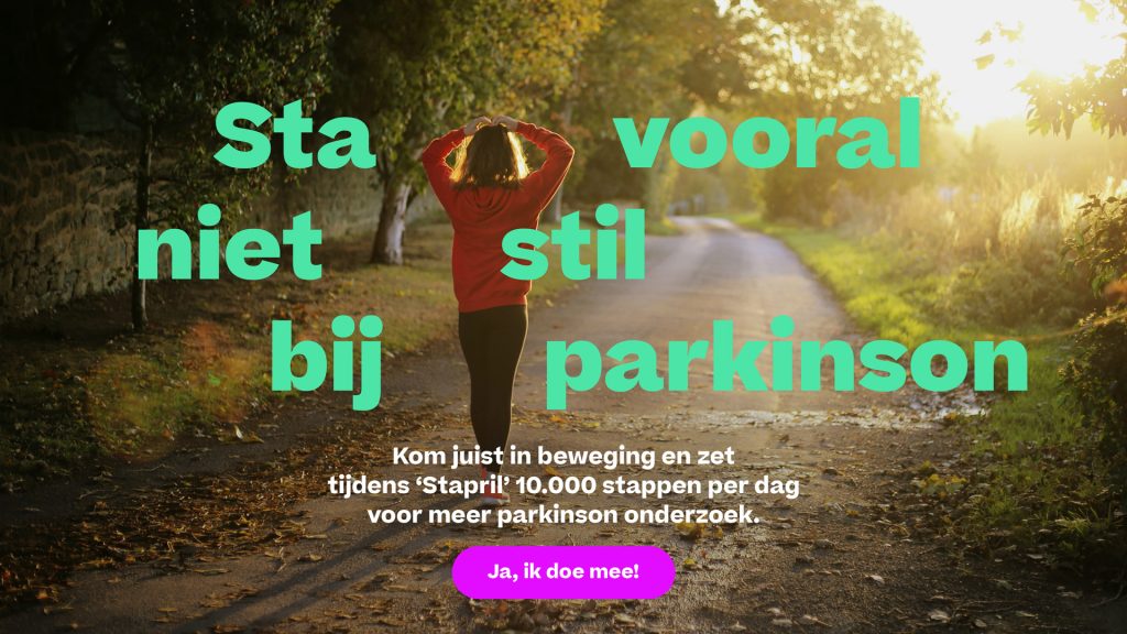 Sta vooral niet stil bij parkinson - maar kom in beweging tijdens Stapril